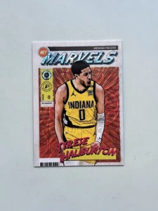 2023 Panini Premium Stock Retro Net Marvels Tyrese Haliburton SP Indiana Pacers - Picture 1 of 10
