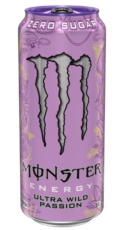 Monster Energy, Ultra Wild Passion, bebida energética Zero Sugar, 16 fl. oz, paquete de 12 Foto 1 de 3