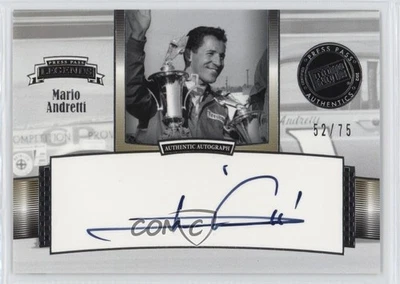 2012 Press Pass Legends Auto Silver /75 Mario Andretti #LG-MA Auto HOF - Image 1 of 2