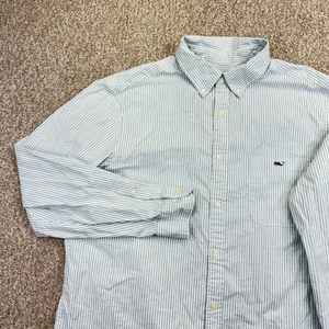 Vineyard Vines Button Down Hemd Herren Größe XL weiß blau gestreift langarm - Bild 1 von 14
