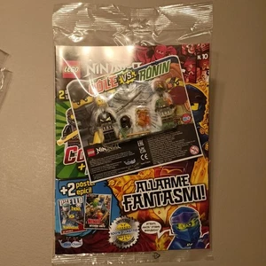 Lego Ninjago Magazine 10 con 2 Minifigure Cole Vs Ronin - NUOVO - Picture 1 of 1
