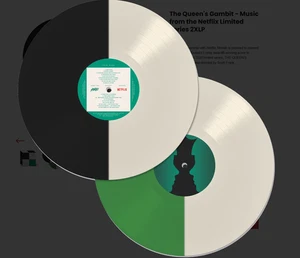 Queen's Gambit Music from the Netflix Series Soundtrack 2X BLACK WHITE VINYL NEW - Picture 1 of 4