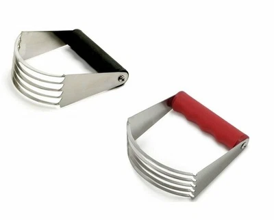 Licuadora de masa para pastelería Norpro Grip-EZ mango hoja de acero inoxidable - negra o roja Foto 1 de 4