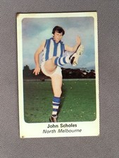 Vintage SUNICRUST John Scholes VFL Footy Swap CARD No. 7 - NORTH MELBOURNE