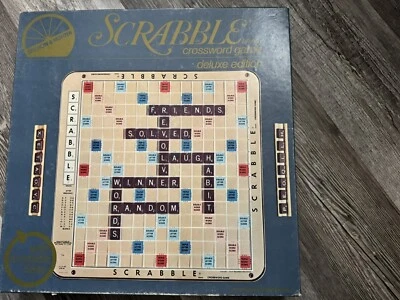 Vintage 1977 Scrabble Deluxe Edition Turntable Complete - Selchow & Righter USA - Image 1 of 4