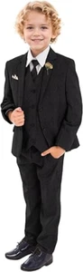 Plavict For Youth Boys Wedding Suit for Youth Boy Formal Party Slim Fit 3 Pieces - Picture 1 of 27