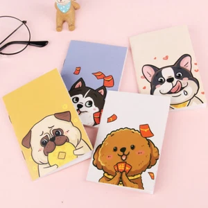 4pk Adorable Puppy Dogs Cute Animals Mini Notebooks Small Notepads Memo Pads - Picture 1 of 1