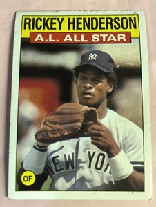 1986 TOPPS RICKEY HENDERSON NEW YORK YANKEES #716  Fair