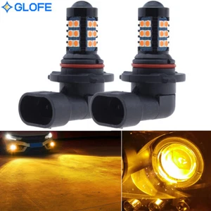 9006 Amber Yellow LED Bulbs SMD 3030 Bright Fog Light DRL Projector for Ram 1500 - Picture 1 of 7