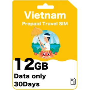Vietnam Prepaid Travel SIM Card 12GB Data for 30 Days - Picture 1 of 6