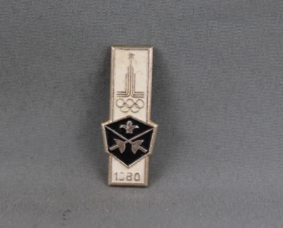 1980 年莫斯科夏季奥运会徽章-击剑活动-加盖徽章 — 第 1/3 张图片
