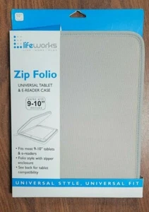 Lifeworks (LW-T1411G) Zippered Universal Tablet Case for 9-10" tablets - Grey - Picture 1 of 3