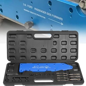 72610 Exhaust Manifold Drill Template Kit with Case for FORD 3.5L Ecoboost Motor - Imagen 1 de 9
