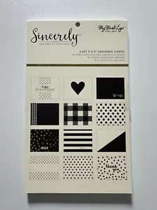 My Mind's Eye Sincerely 4.25 x 5.5 24 Prescored Designer Cards - Picture 1 of 1