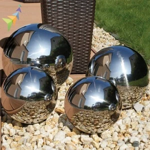Decorative Stainless Steel Garden Gazing Balls, Mirror Finish, Outdoor Garden - Picture 1 of 2