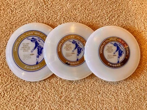 Vintage 1980 North American Flying Disc Series - 3 Frisbee Disc Set - New - Picture 1 of 13