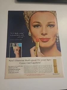 Cover Girl Lipstick 1964 Vintage Print Ad 10x13 - Picture 1 of 1
