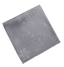 Snow Crystal Grey Christmas Napkin - 45cm x 45cm