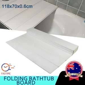 PVC Bathtub Board Bathtub Cover Folding Anti-dust Bathroom Household Relaxing - Picture 1 of 11