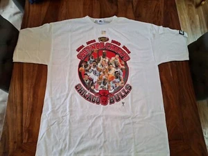 New Old Stock Vintage Chicago Bulls 1997 NBA Champs Stater T-Shirt XL JORDAN PIP - Picture 1 of 2