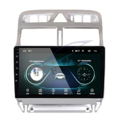 9" 2Din Android 9.0 Car GPS Navi Android 9.0 2+32G Wifi For 2004-10 Peugeot 307 - Image 1 of 4