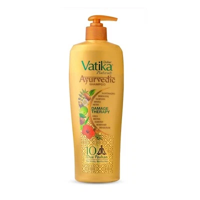 Dabur Vatika,, Ayurvedic Shampoo ,, Repairs Hair damage, Controls Frizz 340ml - Image 1 of 4