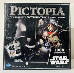 STAR WARS Pictopia The Ultimate Picture Trivia Family Game 1000 Questions - Picture 1 of 8