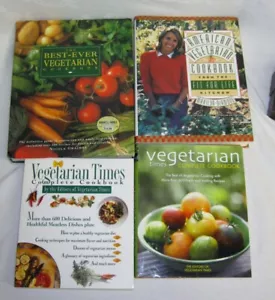 Vegetarian Cookbook Lot of 4 Meatless Fit For Life Health Vitality Vegetables - Picture 1 of 12
