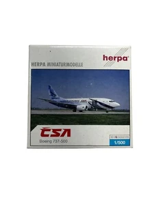 Herpa Wings 1:500 CSA Czech Airlines Boeing 737-500 (513944) RARE FIND - Picture 1 of 2