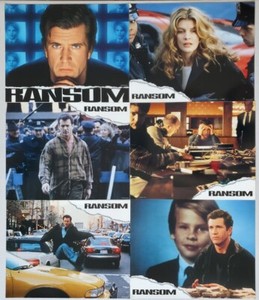 RANSOM ORIGINAL 11X14 LOBBY CARD SET OF 6 1996 MEL GIBSON RENE RUSSO GARY SINISE