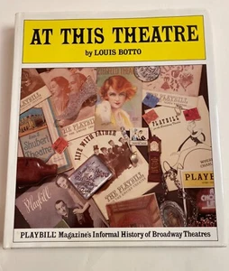 At This Theater by Louis Botto-Hardcover-1984-SIGNED by Author - Picture 1 of 13