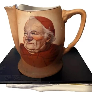Vintage Cardinal Friar Monk Large Pitcher Multicolor 7.5 L X 19.5 Circumference - Picture 1 of 6