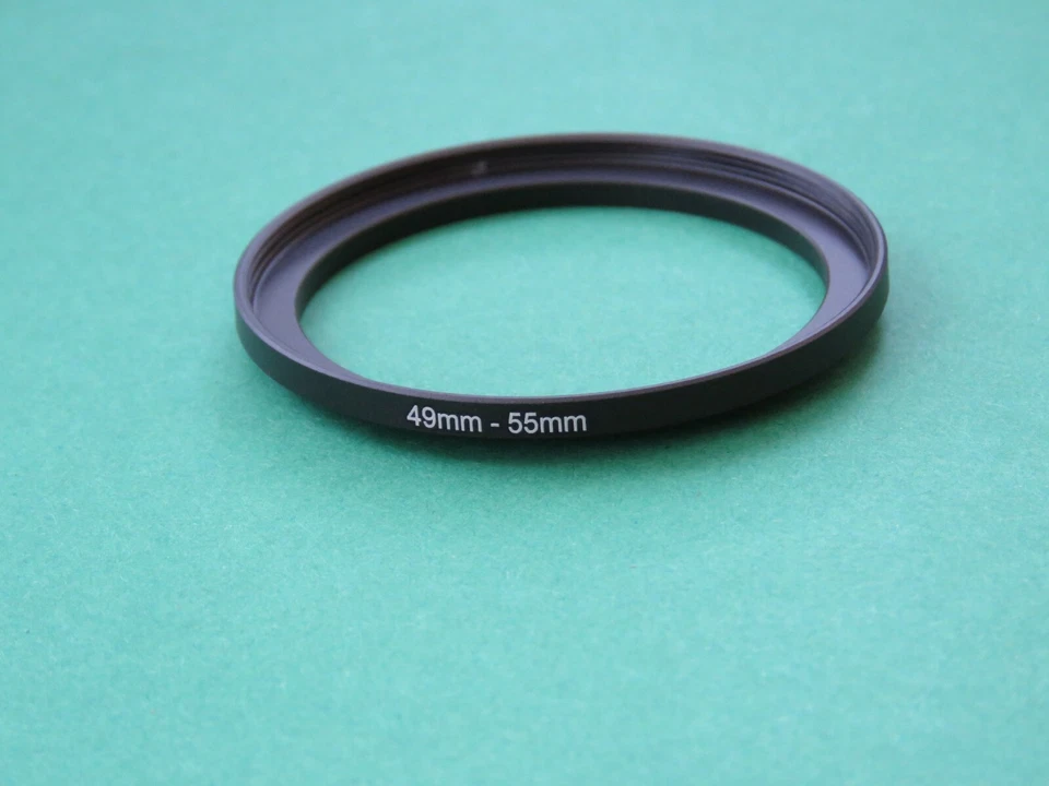 49mm-55mm 49-55 Stepping Step Up Male-Female Filter Ring Adapter 49mm-55mm  - Image 1 of 2