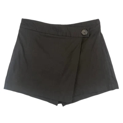 Joe B Wrap Skort XL Черный Минималистский Ретро Y2K Preppy Dark Academia Mini Skort - Изображение 1 из 4