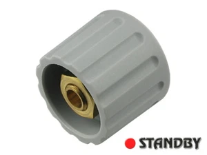 2pcs Classic collet knob 21 mm matt gray, ELMA 020-4415, Shaft 6mm, ROHS - Bild 1 von 3