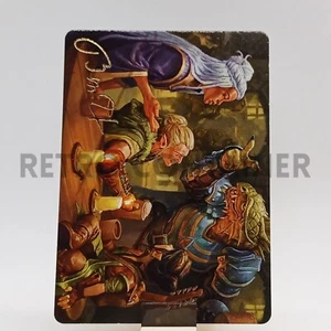 MTG - Forgotten Realms Art Series - 49 You Meet in a Tavern Gold Signature - Picture 1 of 1
