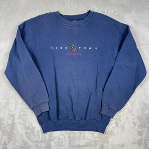 Vintage Nike Town Los Angeles Navy Blue Sweatshirt Crewneck Size S Made in USA - Picture 1 of 12