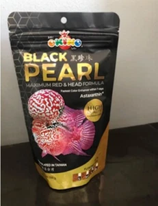 OKIKO BLACK PEARL Fish Food Maximum Red Head Formula Fastest Color Enhancer - Picture 1 of 10