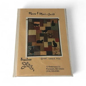 Priceless Pieces Meow! Cat Quilt Pattern Kitten Kitty - Picture 1 of 2