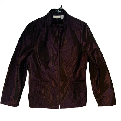 Chaqueta Cameron Chico's Glam Arrugado Brillo Talla 1 8 M NUEVA Otoño Informal Foto 1 de 4