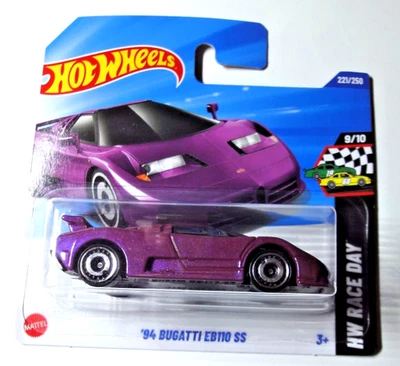 Hot Wheels - '94 Bugatti EB110 SS - Viola - HW Race Day 2025 - JBB36 - Immagine 1 di 3