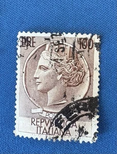 Repubblica Italiana 100 Lire With Water Mark Italian Stamp - Picture 1 of 2