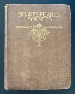 Antique 1899 HB Book Shakespeare’s Sonnets Illustrated Henry Ospovat London NY - Picture 1 of 14