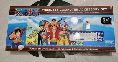 (NEW) ONE PIECE WIRELESS COMPUTER ACCESSORY SET WIRELESS KEYBOARD WIRELESS MOUSE - Image 1 of 4