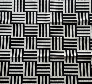 Piano Tuxedo   Designer Fabric Remnant 24"x24" - Picture 1 of 3