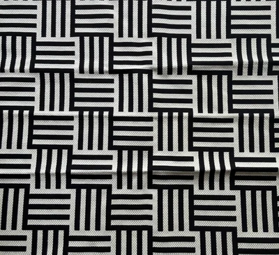 Piano Tuxedo   Designer Fabric Remnant 24"x24" - Image 1 of 3