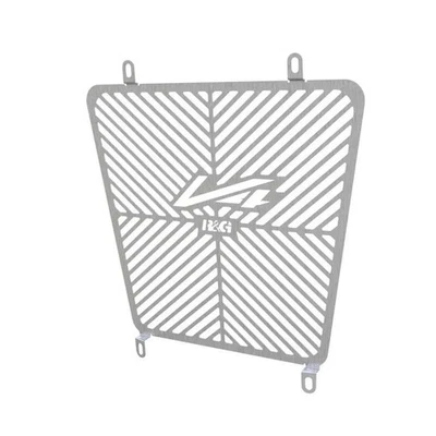 PROTEZIONE RADIATORE CON LOGO R&G PER APRILIA RSV4 RR 2015 > 2020 INOX BRG0034SS - Imagem 1 de 2