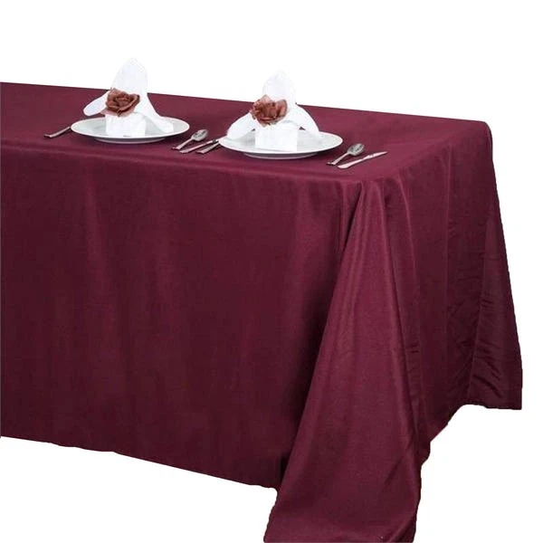 10 pcs 72x120" Polyester RECTANGULAR Tablecloths Wedding Party Table Linens SALE - Image 1 of 1