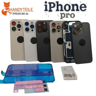 HANDY TEILE PREMIUM iPhone 16 Pro Gehäuse Set Rahmen + Backcover | Premium Qualität Kleber