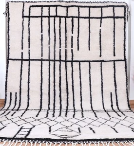 Alfombra bereber original Beni Ourain - Tejida a mano 100 % lana - 3x2 m - Alfombra marroquí - Imagen 1 de 4